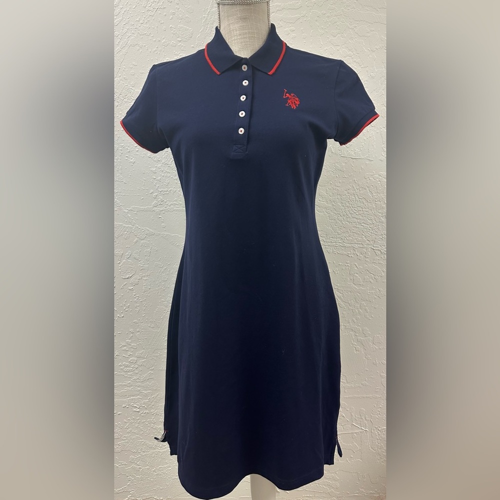 US Polo Navy Blue Polo Dress - worn once med